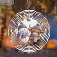 thumbnail image 2 of 2D Flat, Adorable Snowman and Highland Cow Wind Chime No Electricity Needed, Easy to Hang, 2D Effect, Perfect for Garden and Patio Decor, Ideal Home Outdoor Gift, Winter Wonderland Decoration 10*10in, 2 of 10