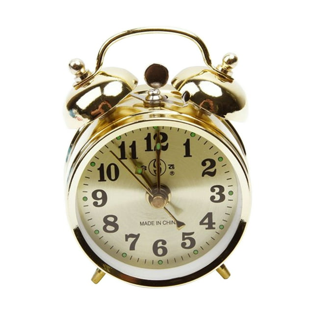 WMQPNNS Nouveau Réveil Vintage en Métal Tendance Extra Fort à Remontage Manuel Analogique Rétroéclairé Offres du Jour Liquidation