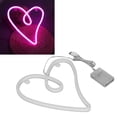 thumbnail image 1 of Heart Shaped Neon Lights, Colorful Lights, Romantic Ambience, Dual Power Supply, for Bar, Party, Living Room with IP45 Waterproof ABS and PVC Material, 1 of 7