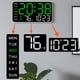 thumbnail image 3 of Billuyoard Reloj de pared con visualización de fecha, semana y ajuste de temperatura, brillo de cinco niveles Decoración del hogar Estilo 4, 3 of 6