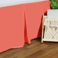thumbnail image 3 of 300 Thread Count Premium Luxury Lightweight Breathable Egyptian Cotton Solid Bed Skirt, 1-Piece Individual Bed Skirt by Blue Nile Mills - Queen, Coral, 3 of 3