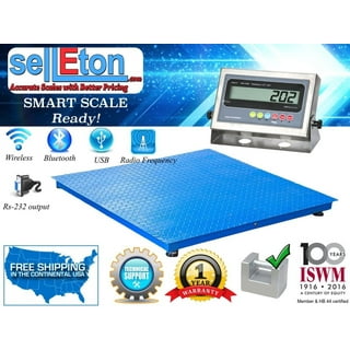 SellEton 48 x 60 (4' x 5') Heavy Duty Floor Scale with Ramp & Printer |  10,000 lbs x 1 lb