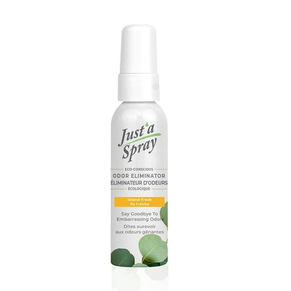 Just'a Spray Toilet Odor Eliminator, Island Fresh, 55 ml, Pre-Poop Spray, up to 100 Uses