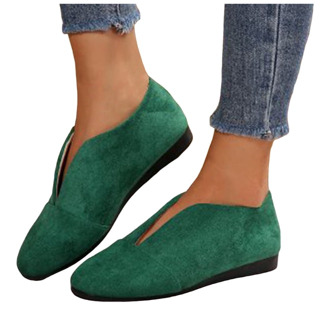 Chaussures pour Femmes Hiver Automne Mode Suède Découpées à Enfiler Compensées Talons Bas Bottines Habillées Bottines Courtes