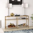 thumbnail image 3 of Pemberly Row Traditionnelle 55" 3 Étagères en Métal en Laiton Console Table, 3 of 9