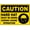 Warning Sign 2, variant on Caution Hard Hat Safety Glasses Required In This Area Sign For House, 8"x12" Premium Aluminum Yard Sign, Sun-Proof Rust-Free PPE Sign