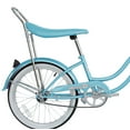thumbnail image 5 of Wonder Wheels 20 Inch Women's Girls Beach Cruiser Lowrider Coaster Brake Single Speed Bicycle, Bike with Banana Seat Stainless Steel Spokes One Piece Crank Alloy Rims 36 H - Baby Blue, 5 of 6