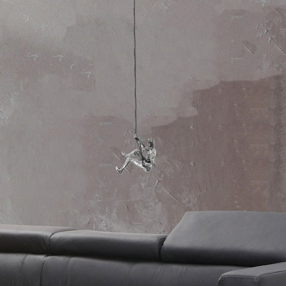 HONMEET Grey Resin Decorative Man Sculpture Statue for Home Office Desk Decor 1 Pack