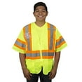 thumbnail image 4 of 10-Pack of Cordova V32014XL Cor-Brite Type R, Class III, Lime Mesh Vest, Zipper Closure, Two-Tone Contrasting Trim/Reflective Tape, Multiple Pockets, 4X-Large, 4 of 4