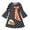 Black, variant on Toddler Girls Dresses Kids Outfits Pumpkin Print Long Sleeve Winter Dress Fall Clothes Size 3-4T