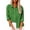 Green, variant on Womens Button Down Shirts Cotton Dress Shirts Long Sleeve Rolled Sleeve Blouses V Neck Solid Casual Tunics Tops with Pockets