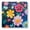 Color1434, variant on Digital Bathroom Scale with Large LCD Display,High Capacity Scale 400 lbs High Precision body fat scale-Vibrant And Colorful Floral Pattern On Dark Blue Background