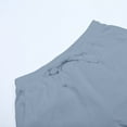 thumbnail image 6 of Casual Pants For Women Dressy 2024 Solid Color Elastic Waist Loose Side Button Decoration Versatile Nine Point Trousers, 6 of 8