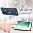 thumbnail image 2 of Allytech Wallet Case for Samsung Galaxy S22 Plus, Support Car Mount, Luxury PU Leather Shockproof Anti-Fall 360° Finger Ring Stand Rotatable Kickstand Case with Magnetic Snap & Card Slots - Blue, 2 of 8