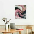 thumbnail image 3 of Nawypu Pink and Gold Abstract Canvas Wall Art Gold White and Pink Abstract Wall Art Rose Gold Marble Wall Canvas Marble Texture Prints for Living Room Colorful Rose Gold Pink Blue Wall Art, 3 of 5