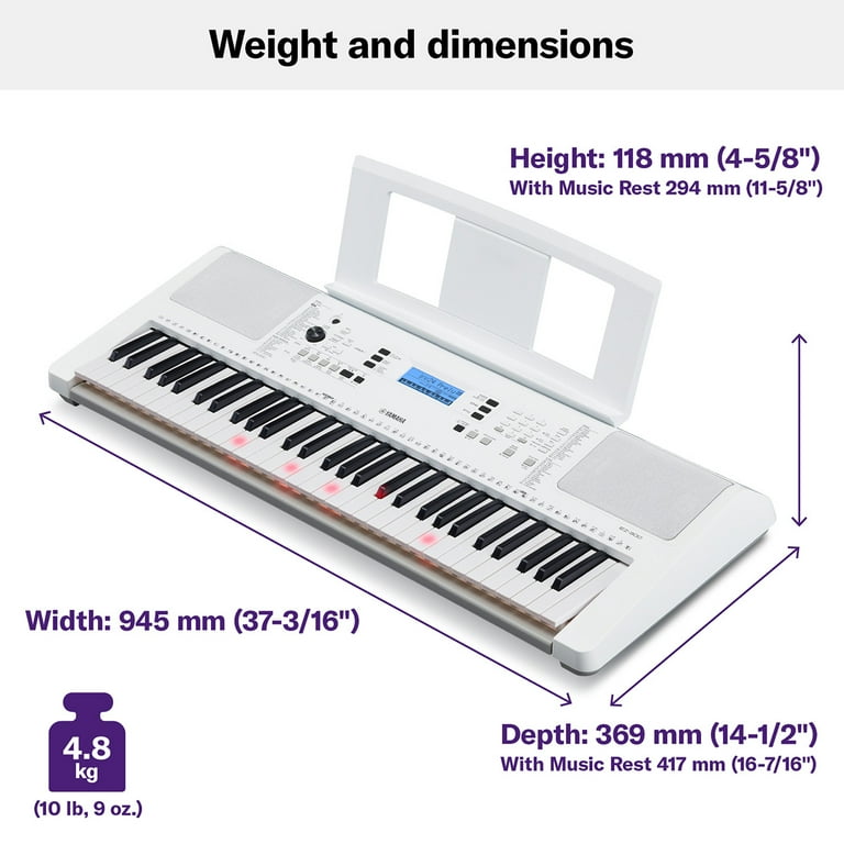 Yamaha EZ 300 61 Key Portable Beginner s Keyboard with Lighted