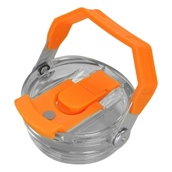 Leak Resistant Plastic Lid With Handle Replaceble Tumblers Straw Lid For 30oz Tumblers Flick Straw Sealing Bottle Cover