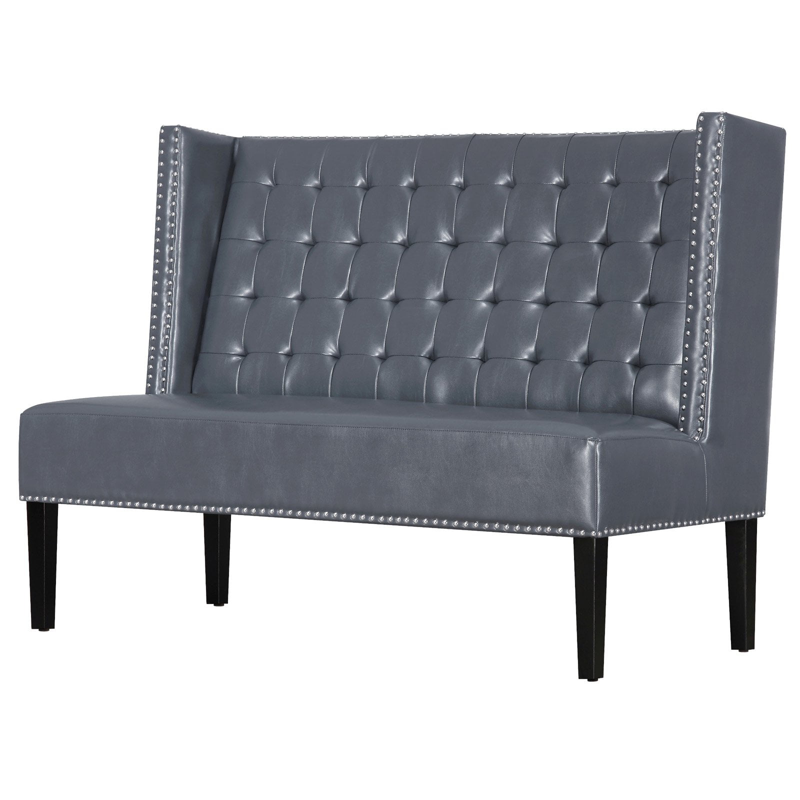 Tov Furniture Halifax Leather Banquette, Faux Leather Banquette Bench