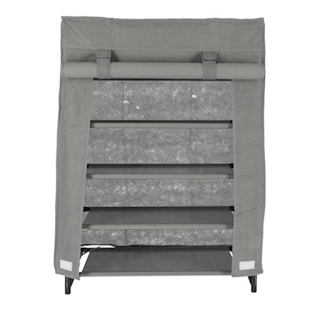 zapatera de 5 niveles gris
