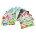 thumbnail image 1 of Pósteres educativos para niños, póster de aprendizaje de dibujos animados, impermeable, educación en inglés, aprendizaje temprano, iluminación, 12 Uds., 1 of 12
