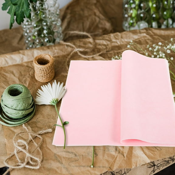 HEATSHAKING Pink Tissue Wrapping Paper 50 Sheets for present Giving and Craft Projects