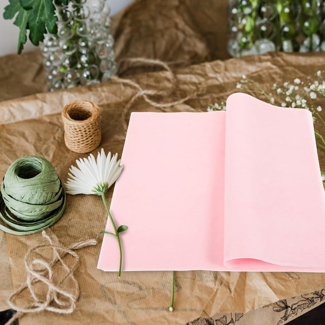 OULII 50 Sheets Wrapping Tissue Paper Flower Packing Paper For Diy Bouquets Liner For Presents Elegant Candy