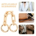 thumbnail image 4 of Accesorios de cadena de bolso de precisión, extensión de cierre Rectangular, correa de hombro de cuero, cadena para bolso, modificación de bolso, 4 of 6
