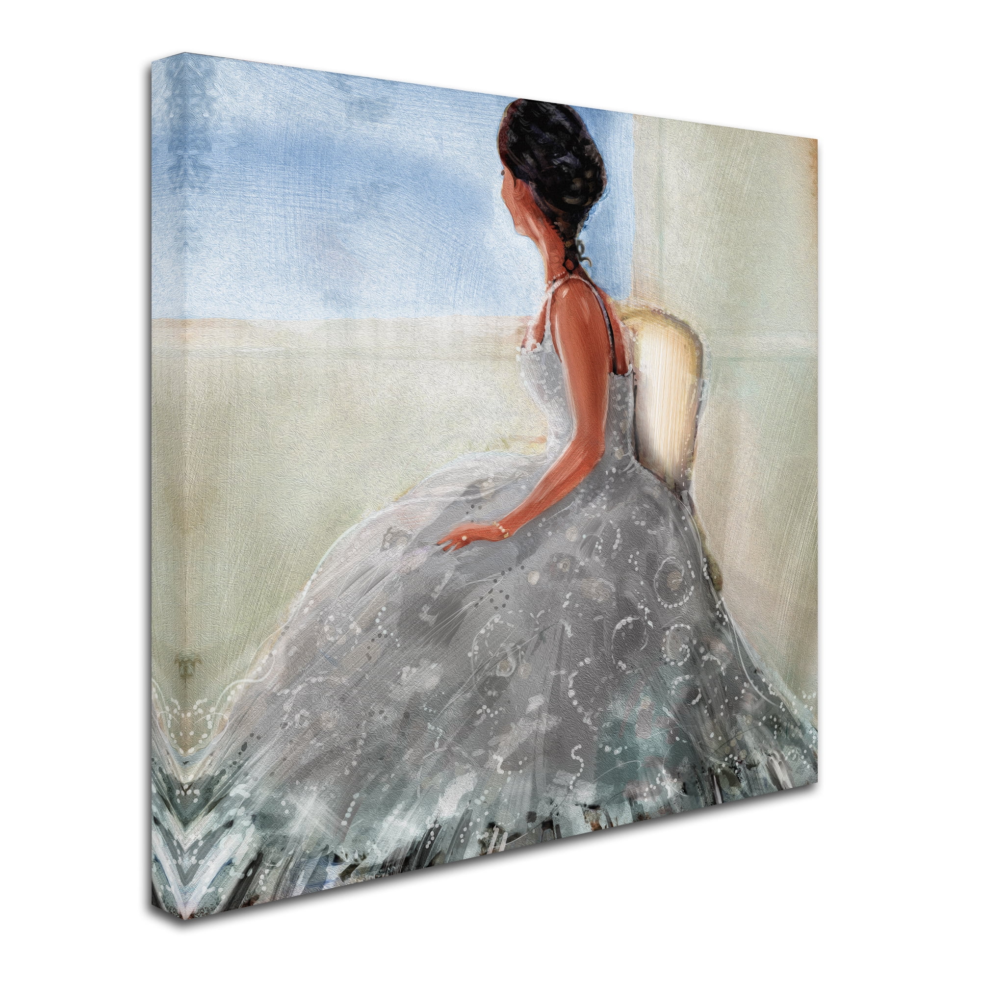 Trademark Fine Art 'Lady In The Window' Canvas Art by ALI Chris