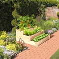 thumbnail image 2 of MAT EXPERT 3-Tier Raised Garden Bed, 49" x 49" x 22" Fir Wood Elevated Planter Box, Planting Box Kit for Growing Vegetable/Flower/Herb,  Display Container Rack for Backyard/Lawn/Balcony, 2 of 9