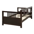 thumbnail image 6 of Wooden Daybed Frame Twin Size Platform Bed Frame Wooden Slats Support No Box Spring Needed Sturdy Sofa Bed for Bedroom Living Room, 6 of 7