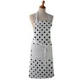 thumbnail image 2 of Cotton Apron - Polka Dots Print - Kitchen BBQ Restaurant Cooking Painters Artists - Full Apron, 2 of 11