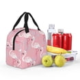 thumbnail image 3 of Kdxio Flamingo Print Insulated Lunch Bag,Reusable Tote Lunch Box for Women Men,Leakproof Cooler Lunch Bags for Work Office Travel Picnic, 3 of 6
