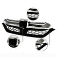 thumbnail image 5 of Grille Compatible With 2017 2018 2019 Honda CR-V Front Honeycomb Chrome Bumper Grille, 5 of 7