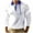 Dark Blue B, variant on Stamzod Men's Fashion Oversized Shirt Fashion Strip Printed Turndown Long Sleeve Shirt Casual Gym Shirts Men Workout Hot Pink C L