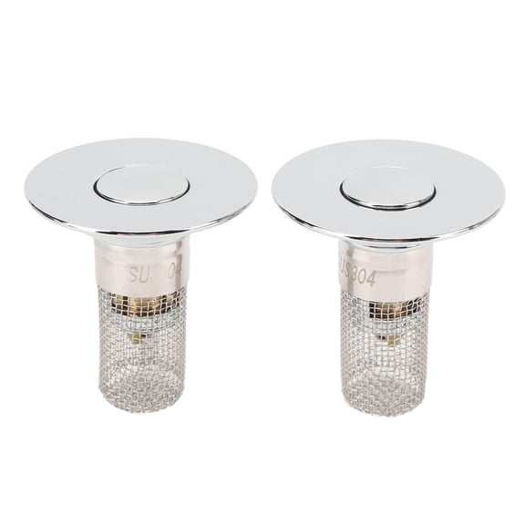 BIMZUC Brass Core Bathroom Sink Drain Strainer with Detachable Mesh Basket – Hair Catcher & Filter for Washbasin, Bathtub, Shower