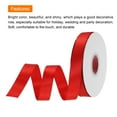 thumbnail image 3 of Uxcell 5/8" 25 Yard Satin Ribbon Grosgrain Thin Solid Silk Wedding Bouquet Ribbon for Valentine's Day Gift Wrapping Red, 3 of 7