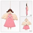 thumbnail image 3 of Colgante de madera para árbol de Navidad con forma de ángel de niña, adorno colgante para decoración del hogar, fiesta, puerta, Navidad, 3 of 5