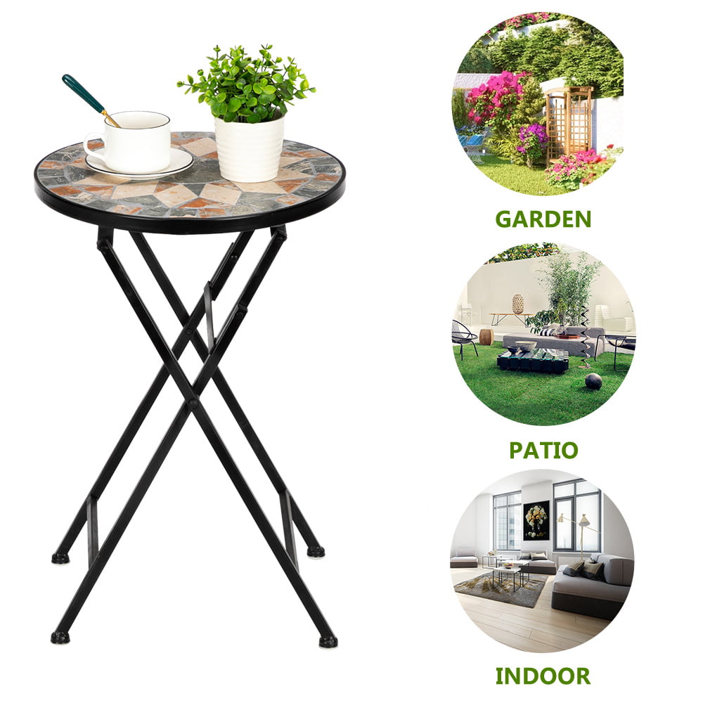 Wooden Table Garden Folding Bistro Small Outdoor Coffee Tea Side Low Furniture 
