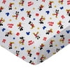 SheetWorld Fitted 100% Cotton Percale Play Yard Sheet Fits BabyBjorn Travel Crib Light 24 x 42, Oh Boy Mickey Mouse