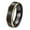 Gold-Black, variant on Unisex Tungsten Steel Matte 6MM Two-Tone Ring Polished Edge Couple Wedding Band Jewelry Gold-Black Size 12