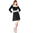 thumbnail image 2 of Evanese Women's Casual Two Tone Long Sleeve Knee Length A Line Day Dress, 2 of 4