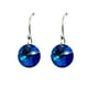 thumbnail image 4 of Juego de aretes y cadena con dije corte Xilion, plata mexicana ley .925, Azul bermuda, 4 of 5