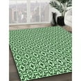 thumbnail image 3 of Ahgly Company Machine Washable Indoor Round Transitional Pale Green Area Rugs, 6' Round, 3 of 7
