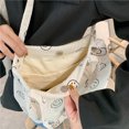 thumbnail image 2 of Bolsa A Cuestas Bolso De Mano Bolso de mano de pana para mujer, bonito Bolso de hombro cosmético con cara sonriente (A 2 uds), 2 of 8