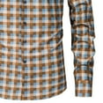 thumbnail image 5 of CYiJun George Stretch Plaid Shirts for Men Casual Long Sleeve Soft Button Down Plaid Shirt, 5 of 5