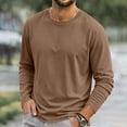 thumbnail image 6 of Quick Dry Tops for Men Solid Color Round Neck Long Sleeved Casual Sports Fitness Clothes for Daily Wear, 6 of 6