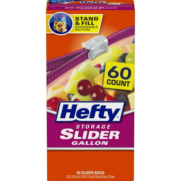 Hefty Slider Storage Bags Gallon Size 60 Count Walmart Com Walmart Com Hefty Slider Storage Bags Gallon Size 60 Count Walmart Com Walmart Com