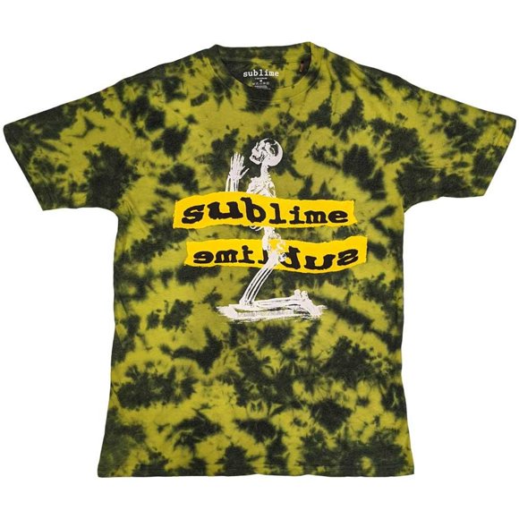 Sublime Adult Praying Skeleton Tie Dye T-Shirt