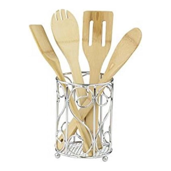 Home Basics Cutlery Holder, Chrome