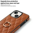 thumbnail image 6 of Allytech iPhone 15 Pro Case with Finger Ring, 360° Rotatable Ring Holder Kickstand Luxury PU Leather Non-Slip Shockproof Business Women Men Phone Cases Covers for Apple iPhone 15 Pro 6.1", Brown, 6 of 8